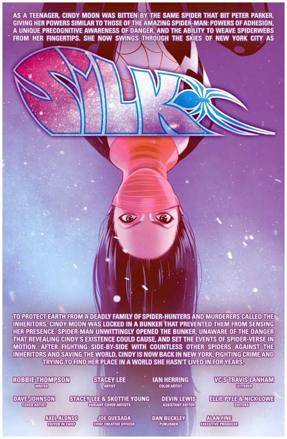 Silk #1 Interior Credits