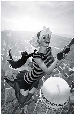 Sabrina The Teenage Witch #1 Adam Hughes Black and White Virgin Variant