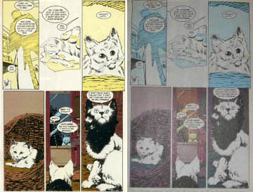 Sandman 18 Blue Panel and Yellow Panel