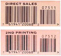 Sandman #75 First Print and Second Print Barcodes UPC