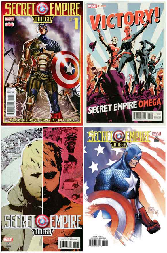 Secret Empire Omega #1 Other Diamond Covers