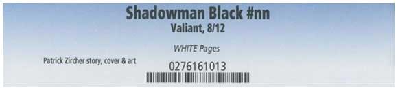 Shadowman Black Retailer Preview Edition 2012 CGC Label