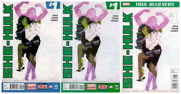 She-Hulk #1 Reprints Second Third True Believers