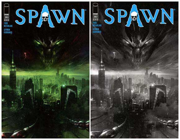 Spawn #283 Regular editions cover A and B by Francesco Mattina