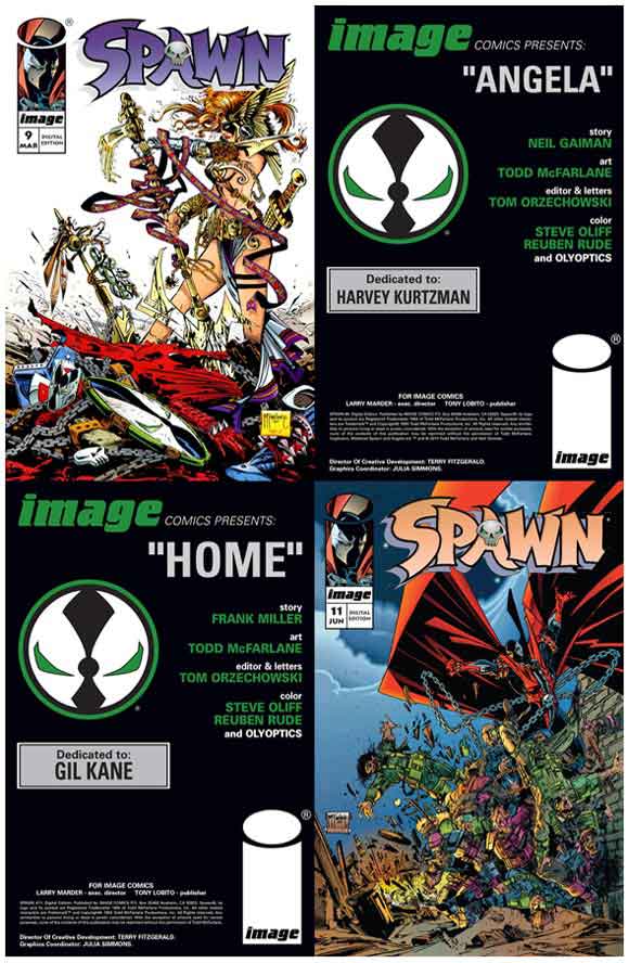 Spawn 9 and 11 covers and intros