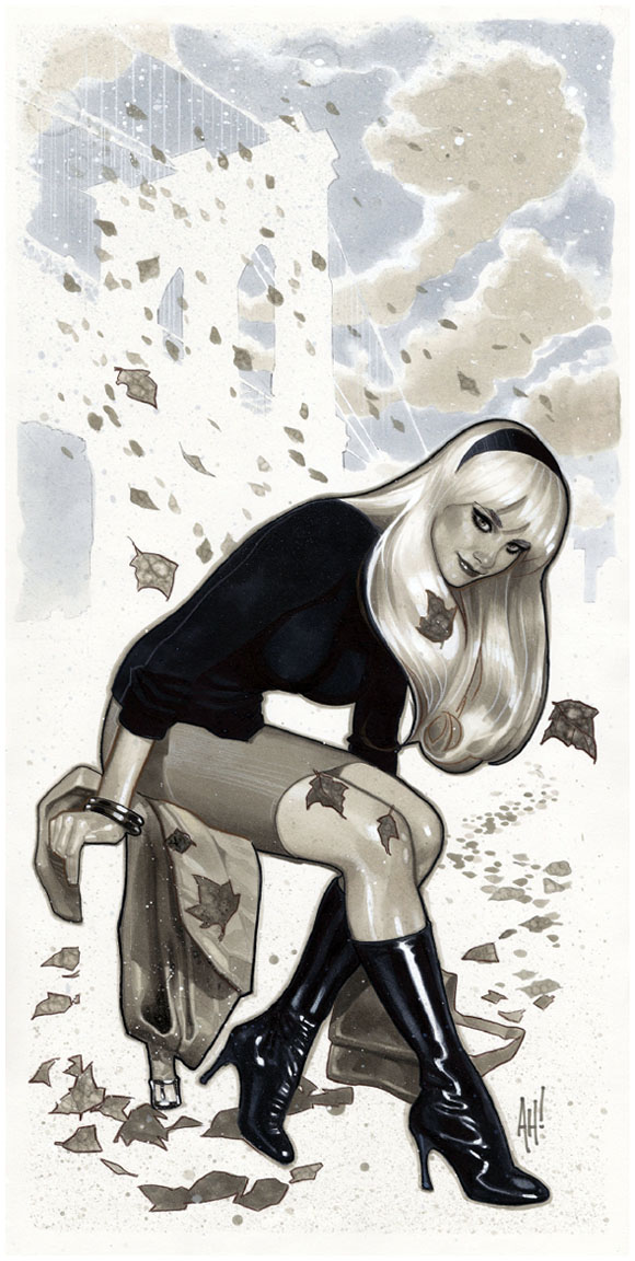 Adam Hughes original art from circa 2013