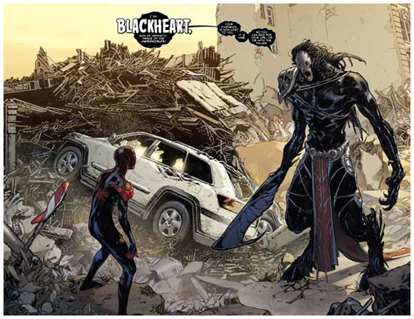 Spider-Man #1 interior: Blackheart