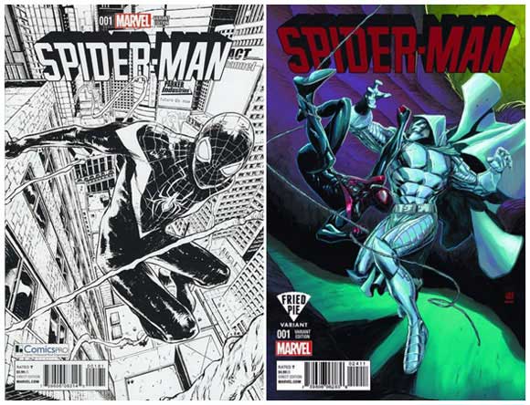 Spider-Man #1 ComicsPro and Fried Pie editions