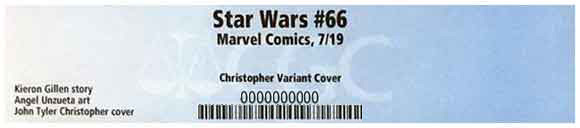 Star Wars #66 JTC Negative Space Variant CGC Label