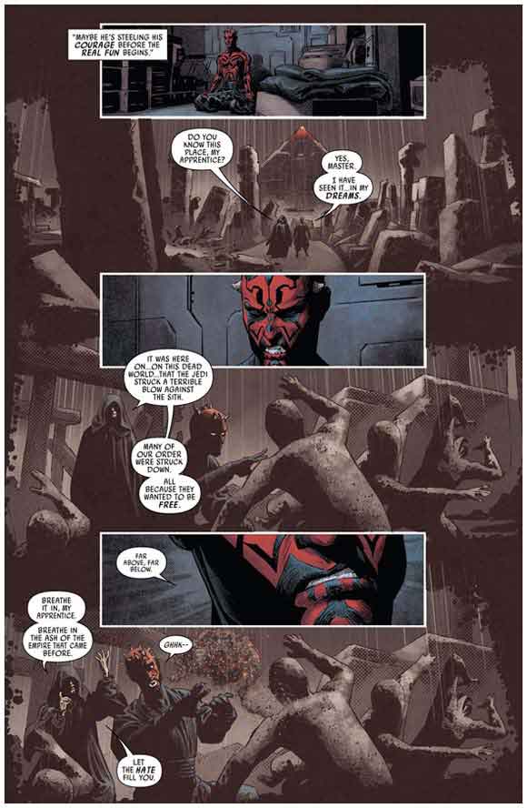 Star Wars: Darth Maul #2 Interior Sample #4 Hate