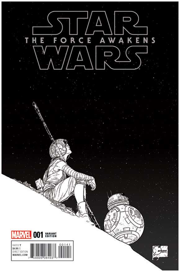 Star Wars: Force Awakens Adaptation #1 Joe Quesada Sketch Variant (Larger)