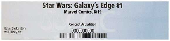 Star Wars Galaxy's Edge #1 Imagineers Concept Art Variant CGC Label