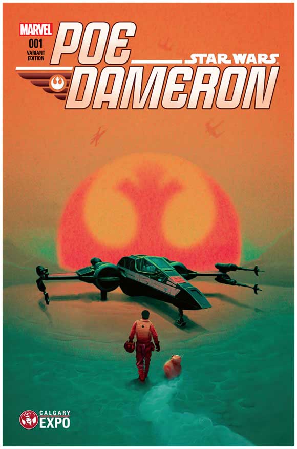 Poe Dameron #1 Mike del Mundo Calgary Expo Exclusive cover