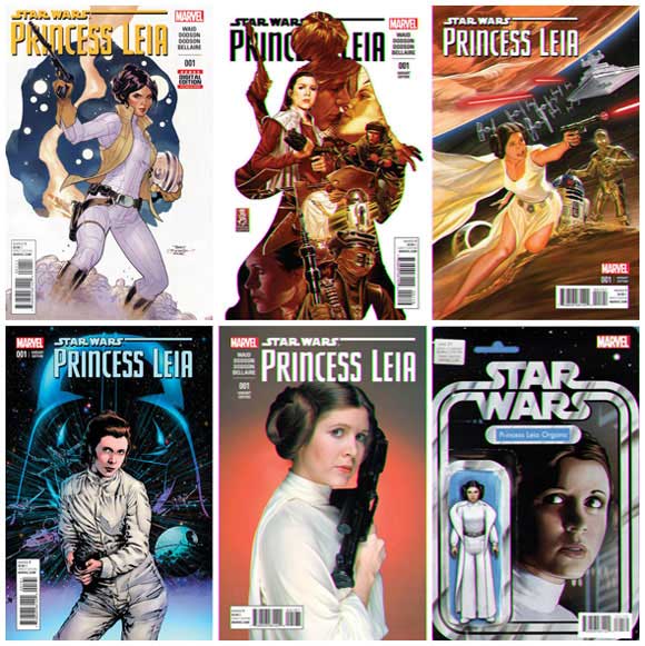 Star Wars Princess Leia #1 six covers