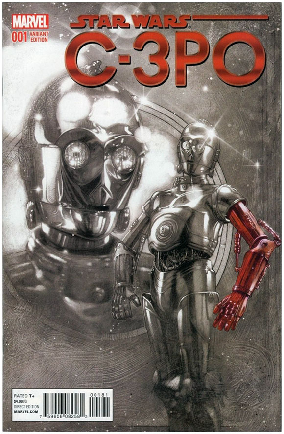 Star Wars Special: C-3PO #1 Harris Red Arm Spotlight Variant