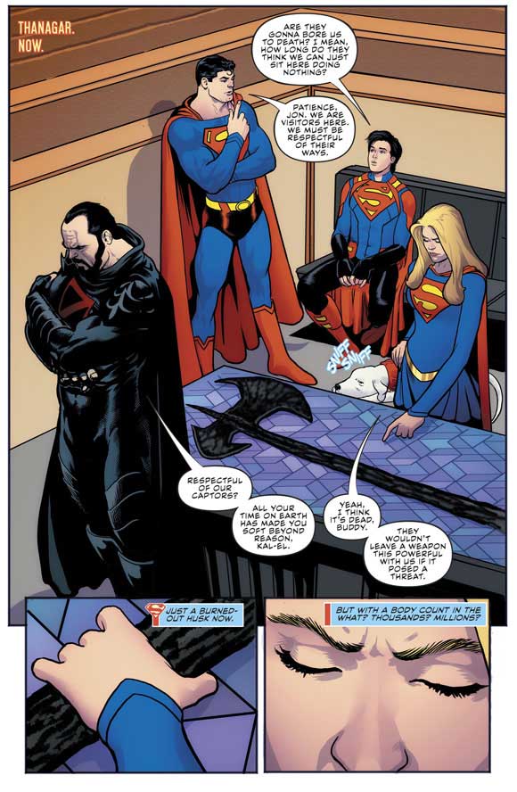 Supergirl #33 Interior Sample: Dead