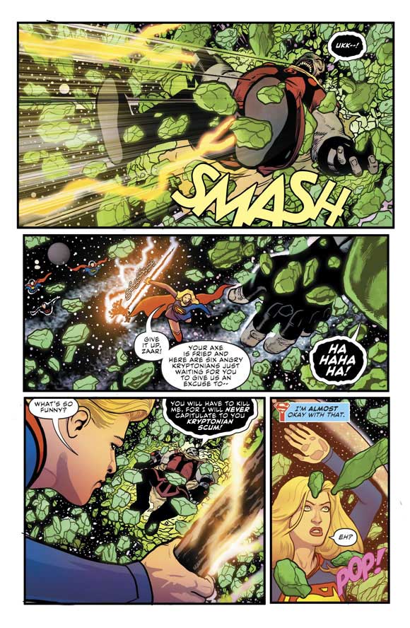 Supergirl #33 Interior Sample: Smash