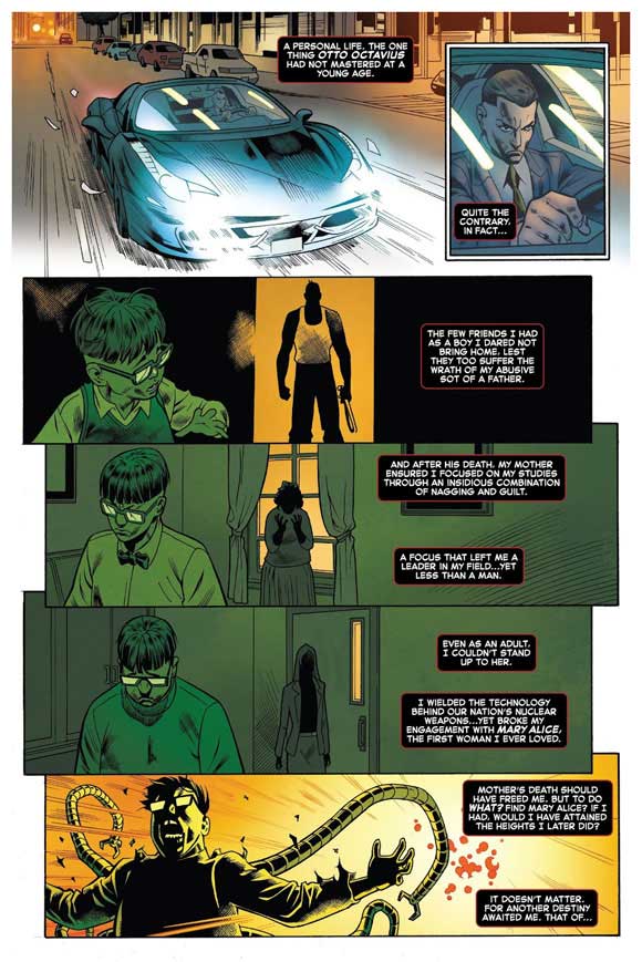 Superior Spider-Man #1 Page sample: Abusive Father