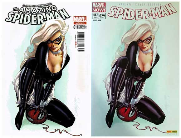 Superior Spider-Man #20 J. Scott Campbell Variant art re-use