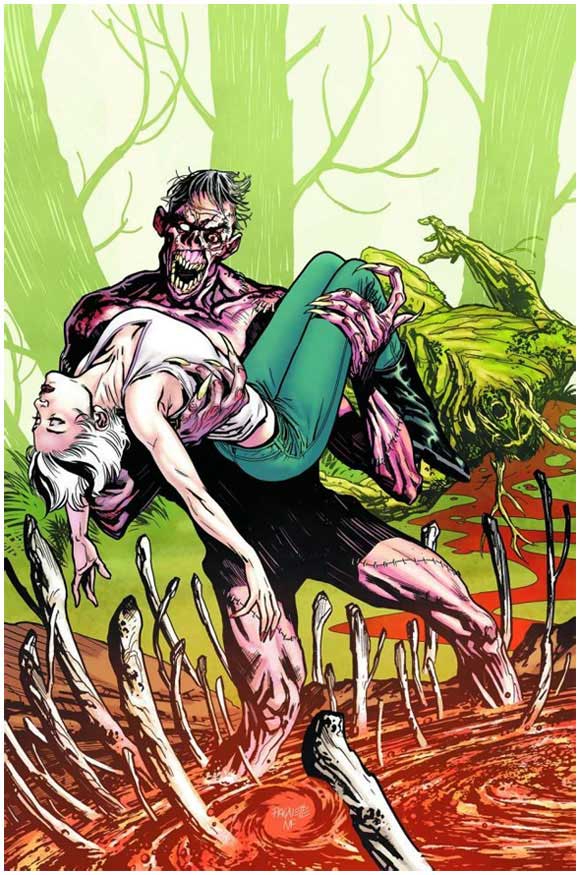 Swamp Thing #11 Recalled front cover color art