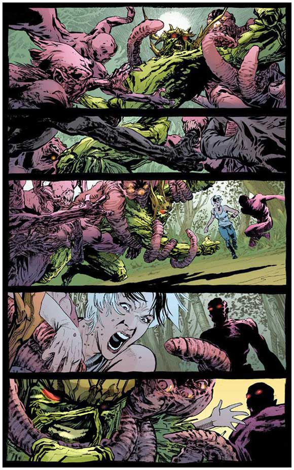 Swamp Thing #11 Recalled: penis tentacle page