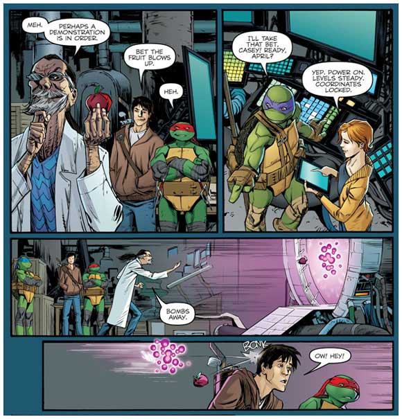 TMNT Ghostbusters #1 interior sample panel #2 Demo