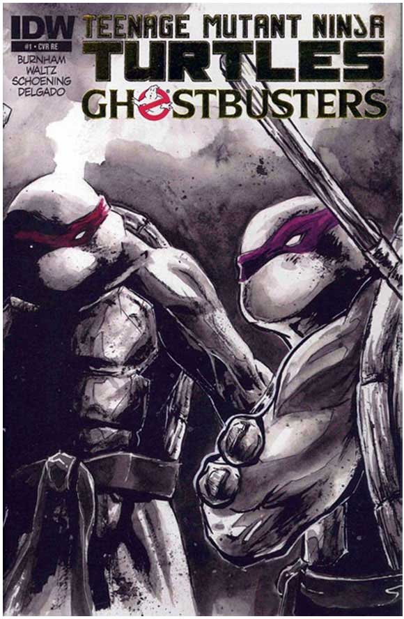 TMNT Ghostbusters #1 VA Comic Con Gold Edition only 250 front cover