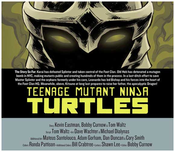 TMNT #100 Credits