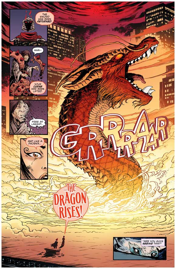 TMNT #100: Interior sample: Enter The Dragon