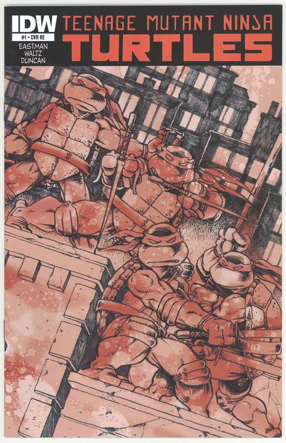 IDC Teenage Mutant Ninja Turtles #1 Jetpack Orange Error Edition cover
