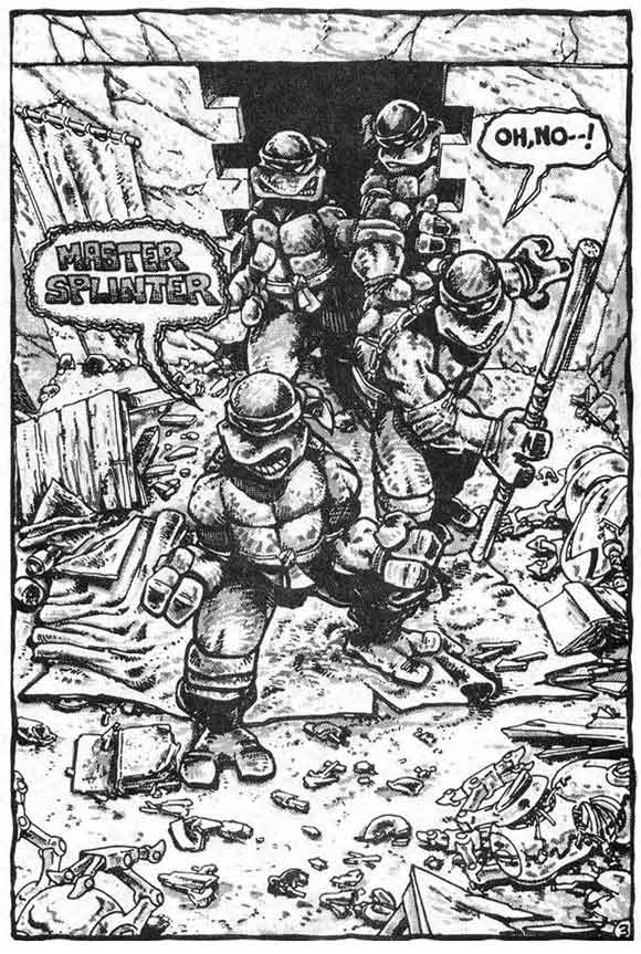 Teenage Mutant Ninja Turtles #3 Interior Sample: Splintered