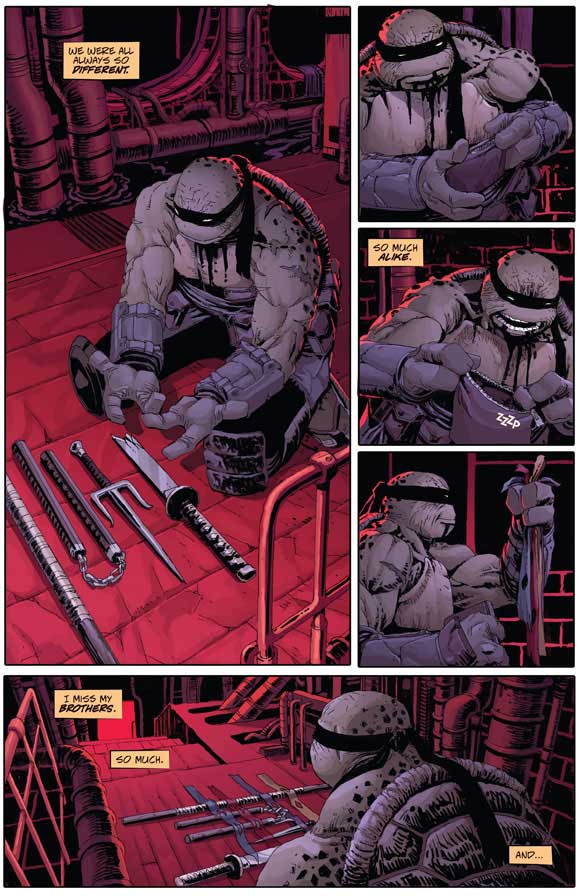 TMNT: The Last Ronin #1: Interior Sample #4 Miss My Brothers