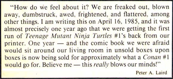Teenage Mutant Ninja Turtles #1 Peter Laird