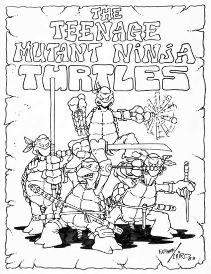 Teenage Mutant Ninja Turtles Original Drawing