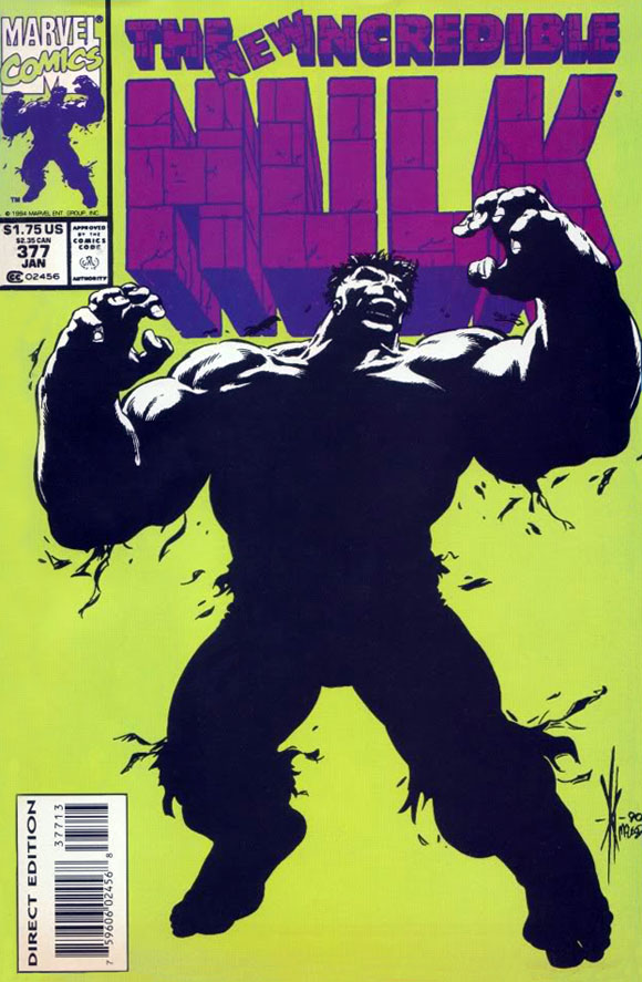 Rare Comics Incredible Hulk 377 3rd Print