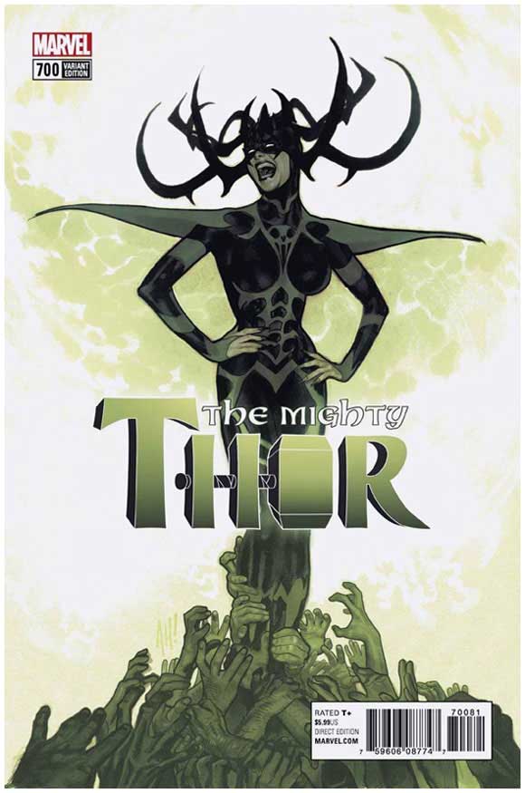The Mighty Thor #700 1:100 Dauterman Black & White Variant Comic Book Marvel NM 