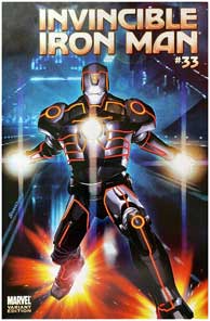 Invincible Iron Man #33 Tron Variant