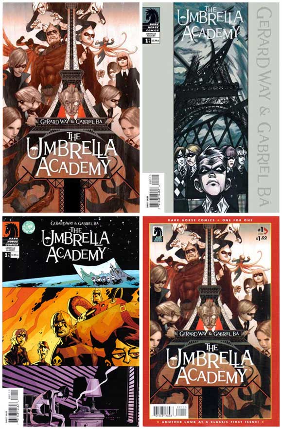 Umbrella Academy Apocalypse Suite #1 Retailer Incentive other four covers