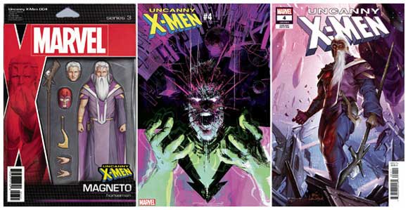 Uncanny X-Men #4 (#623) Elizabeth three other covers