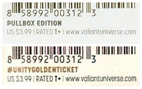 Unity #1 Golden Ticket UPC boxes #UNITYGOLDENTICKET