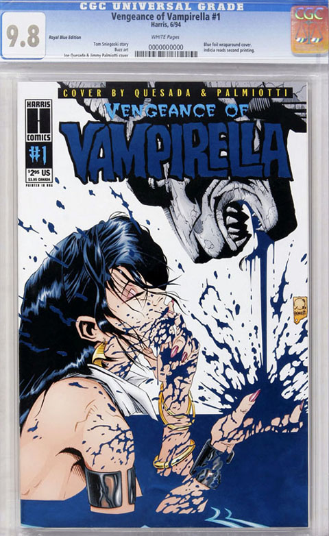 Rare Comics - Vengeance Of Vampirella #1 Royal Blue Foil variant: