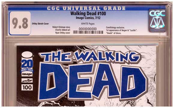 Walking Dead 100 ComiXology Variant CGC Label