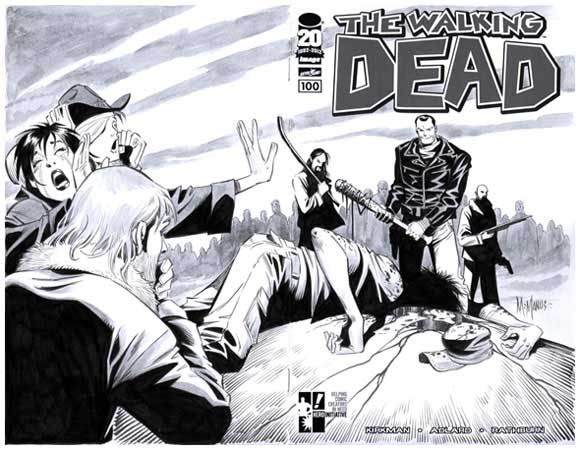 Walking Dead #100 Hero Initiative Shawn McManus