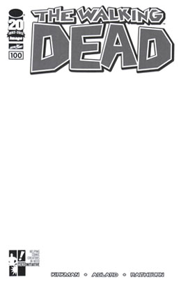 Walking Dead #100 Hero Initiative Blank