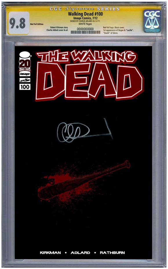 Walking Dead #100 Lucille Retailer Incentive CGC 9.8