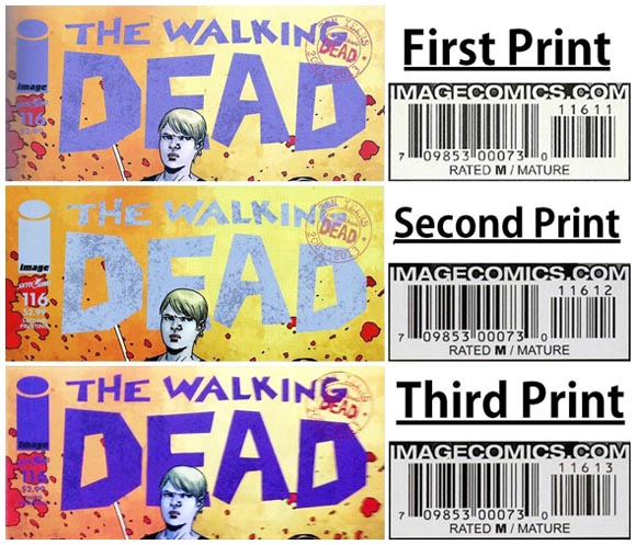 Walking Dead #116 Print Comparison