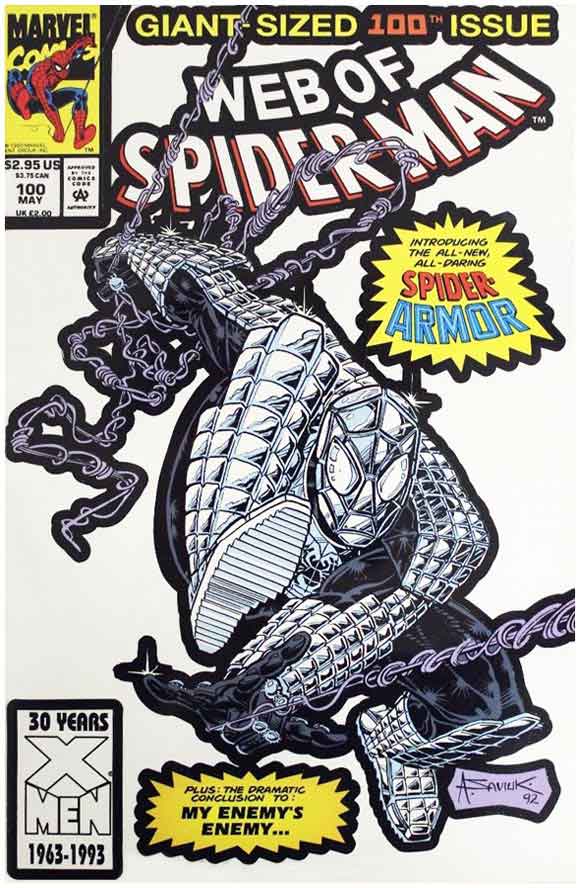 Web Of Spider-Man #100 Printing Error: No green holo-grafx foil