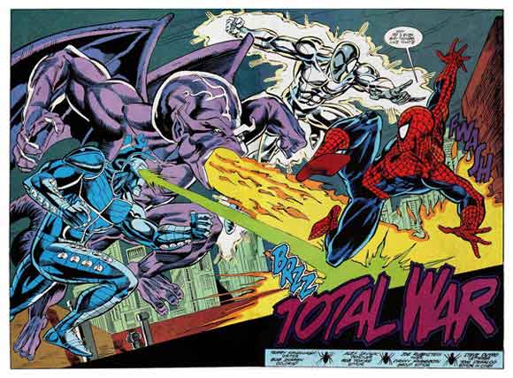 Web Of Spider-Man #100 Interior sample: Total War