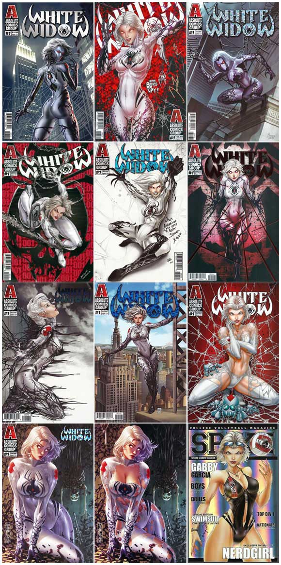 White Widow #1 Sample set of twelve covers
