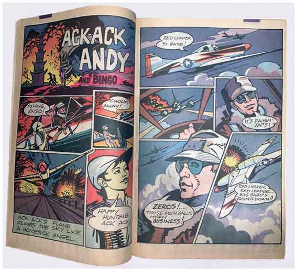Wings Comics #67 Movie Prop Replica Interior Ack-Ack Andy